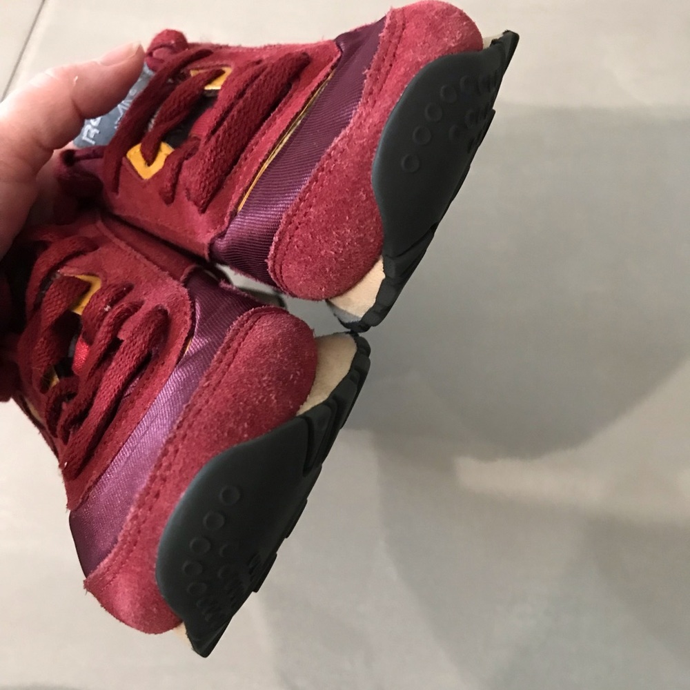 REEBOK Kids Unisex Burgundy Suede Fabric Mix Sneakers  | 5 - Picture 9 of 14